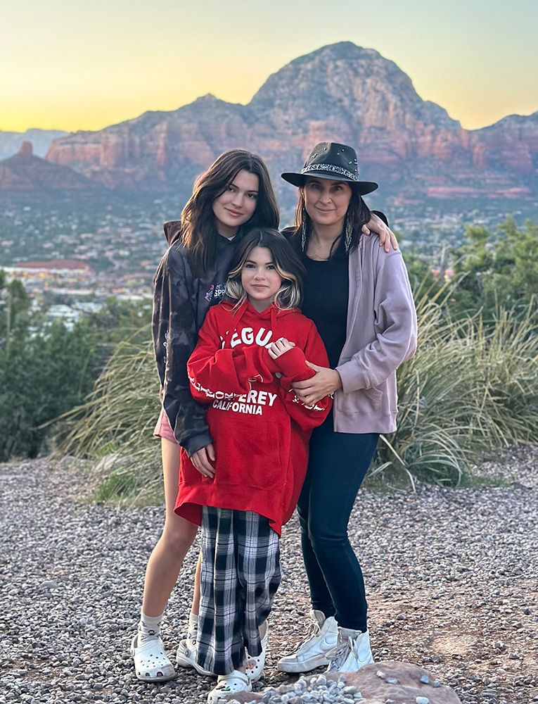 Epiphany Kaye with her daughters